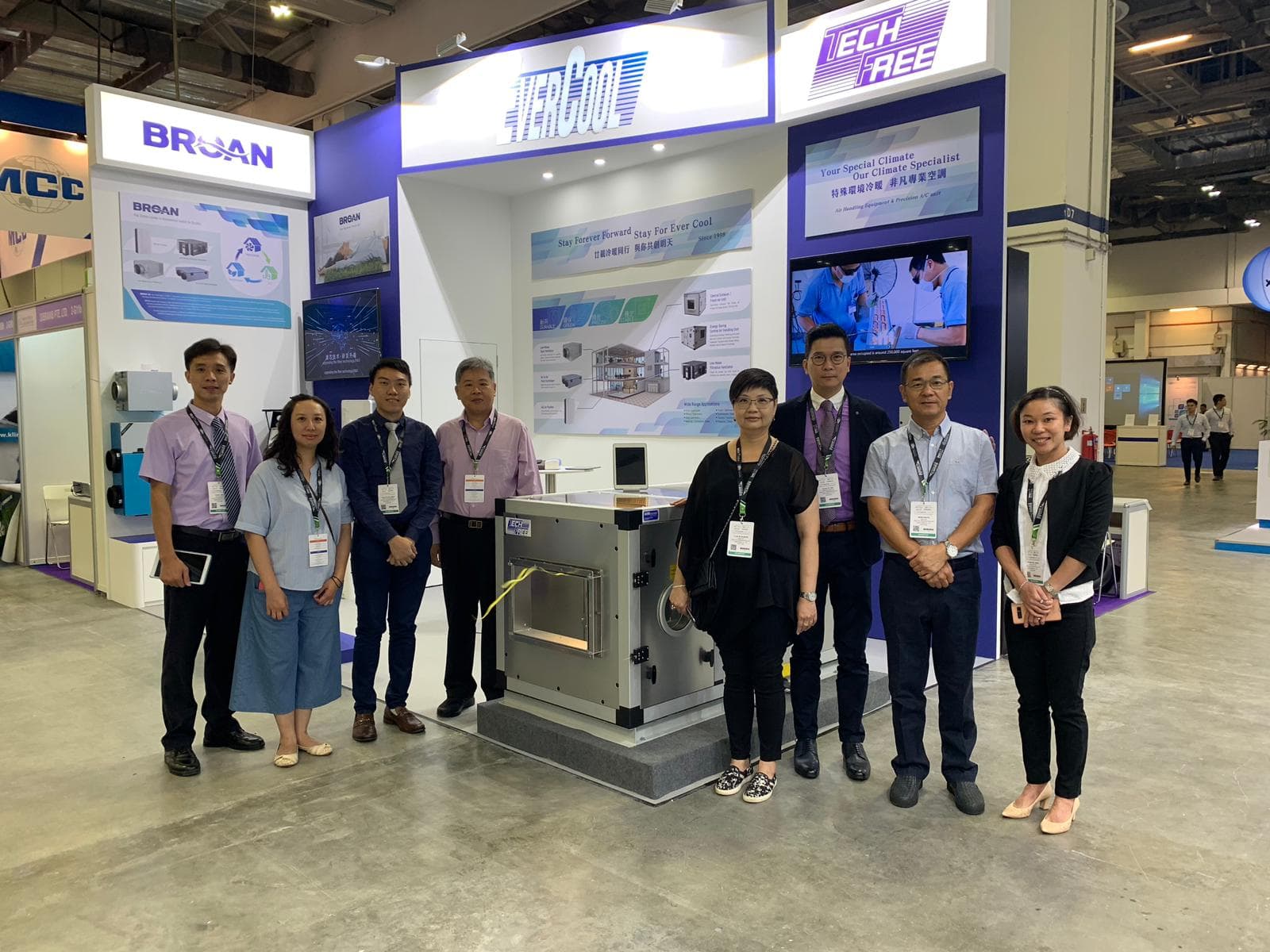 TECH FREE team at IBEW Singapore exhibition 2019